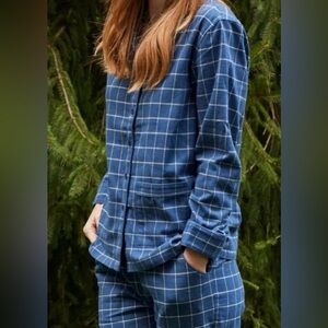 Lake Pajama Window Pane Plaid Sleep Bottoms Women's XS Preppy Classic Holiday